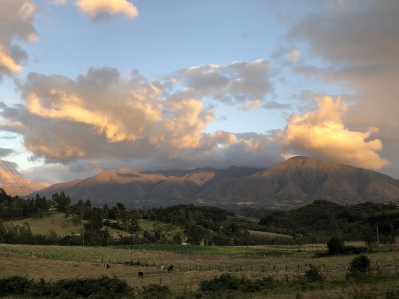 Fotografía vista a Iguaque paisajes campesinos cerca a Villa de Leyva